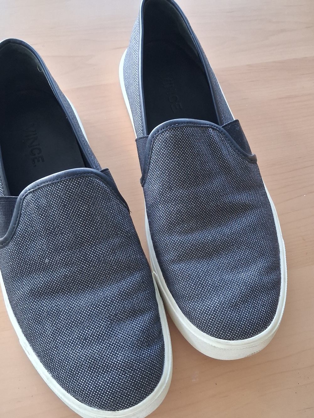 Vince Preston Textile Slip-On Sneakers Grey/Navy Size 6M